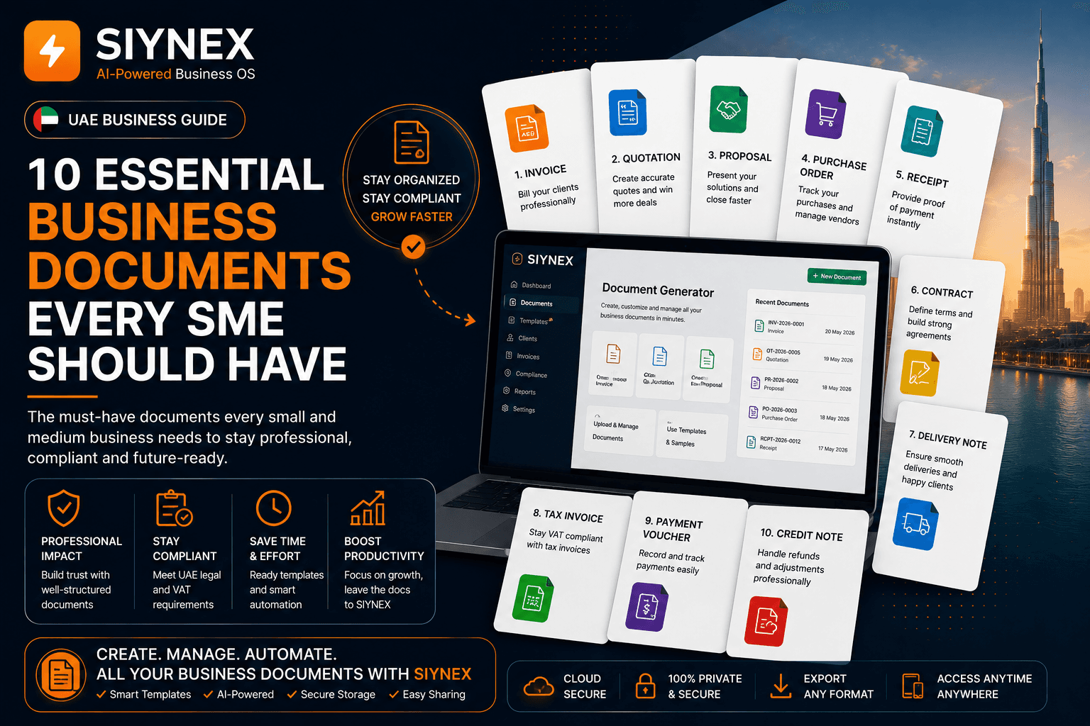 10 Essential Business Documents Every UAE SME Should Have (2026 Guide)
