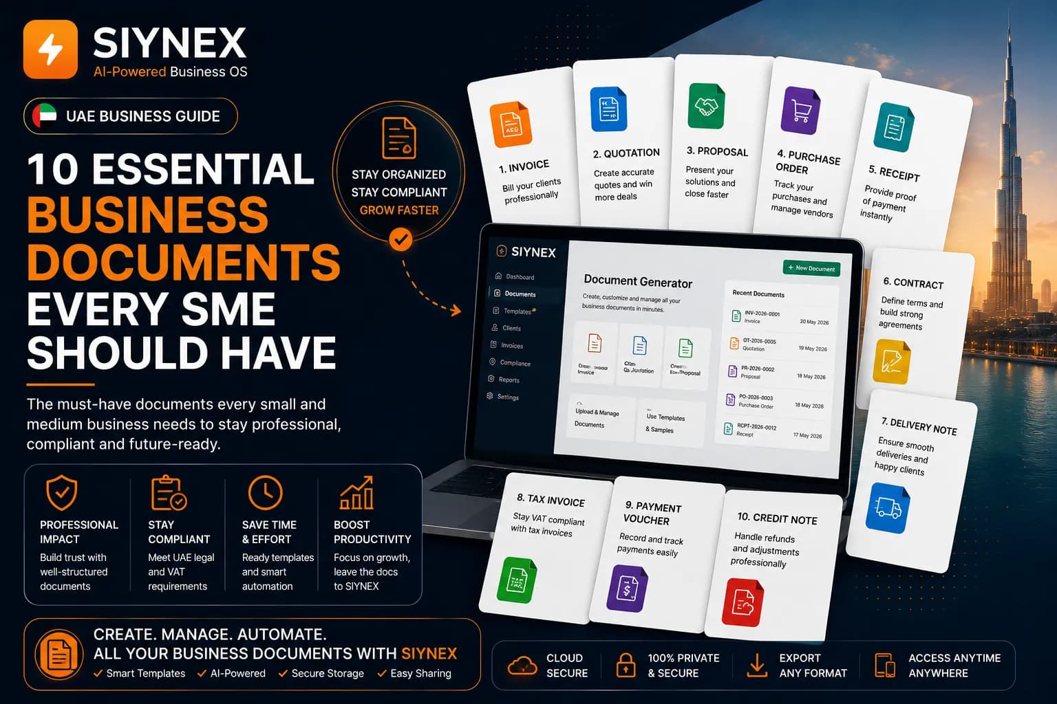 10 Essential Business Documents Every UAE SME Should Have (2026 Guide)