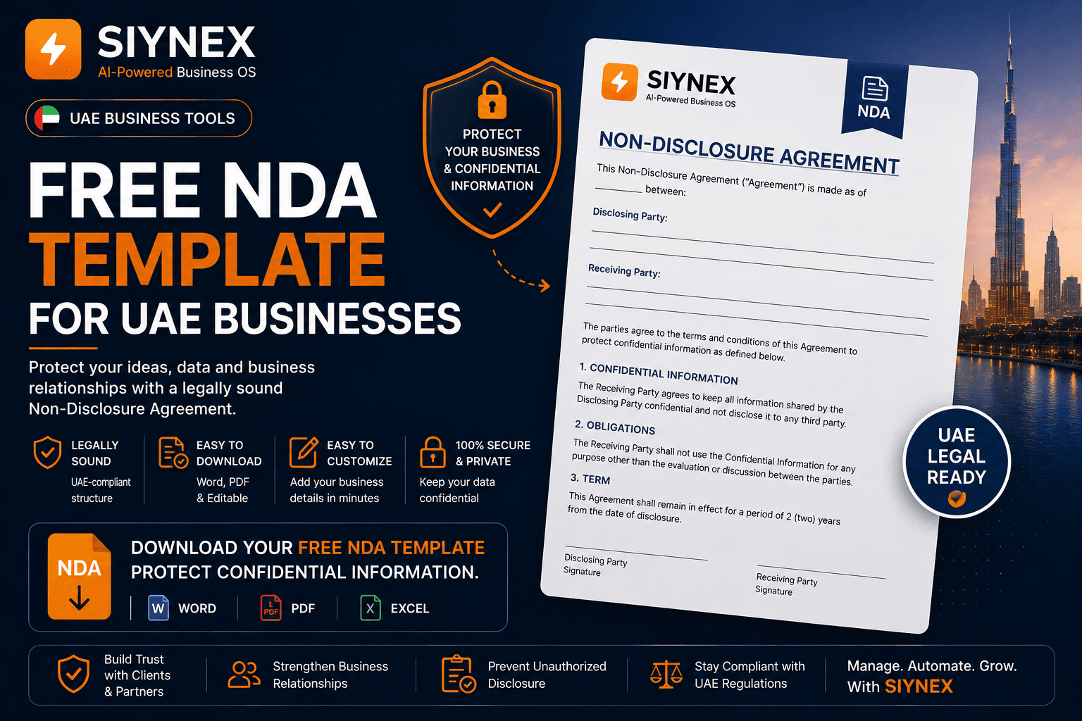 Free NDA Template for UAE Businesses