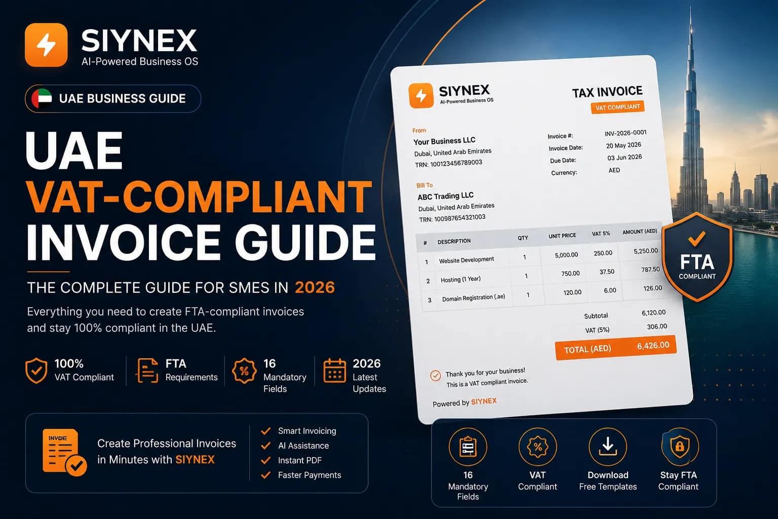 UAE VAT-Compliant Invoice Guide (2026 Complete Guide)