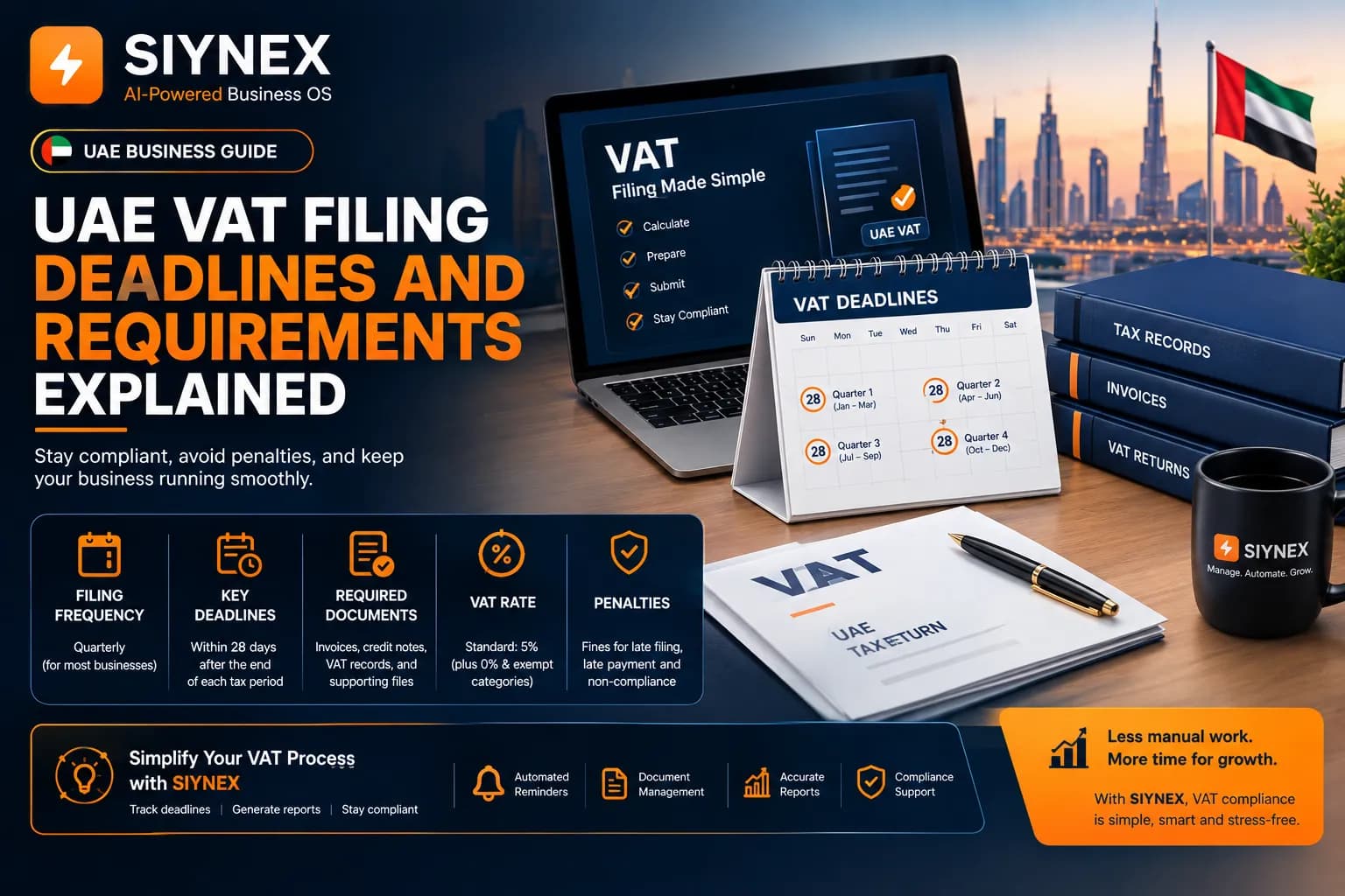 UAE VAT Filing Deadlines and Requirements Explained (2026)